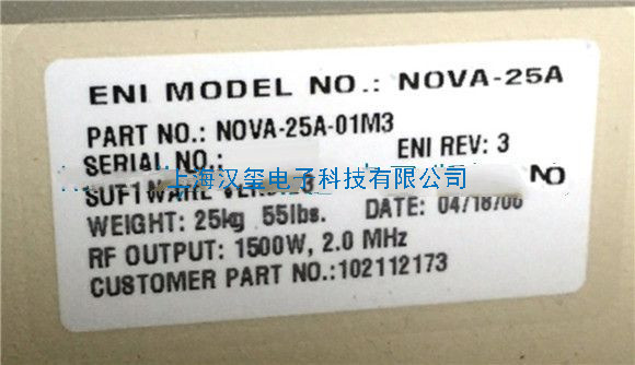 RF generator,ENI(MKS),NOVA 25A